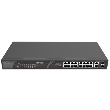 Switch PoE REYEE 16 puertos 10/100Mbps 2 puertos 10/100/1000Mbp RG-ES118S-LP